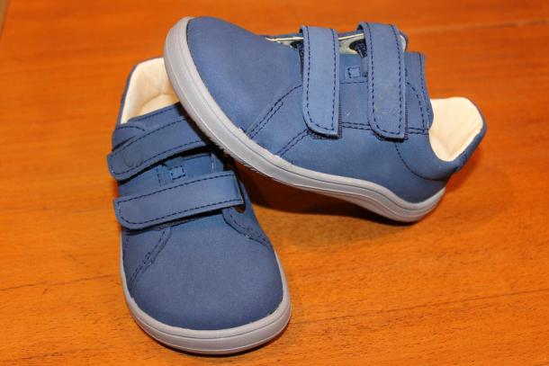 BABY BARE - celoroční kožené boty Febo Spring, Navy