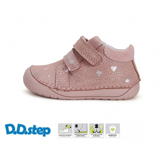 DD STEP - celoroční boty S070-42189A PINK