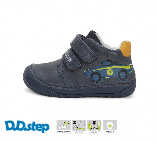 DD STEP - celoroční boty S070-42393 BERMUDA BLUE (kluk)