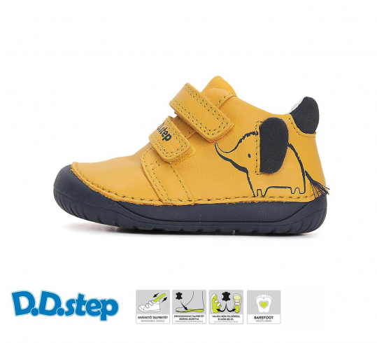 DD STEP - celoroční boty S070-42919 YELLOW