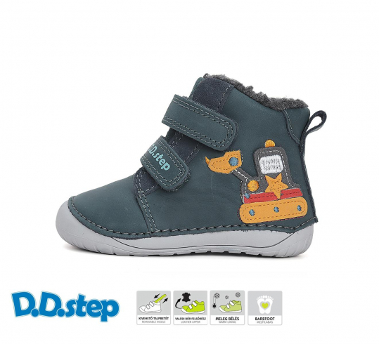 DD STEP - zimní boty W070-42154, ROYAL BLUE (kluk)