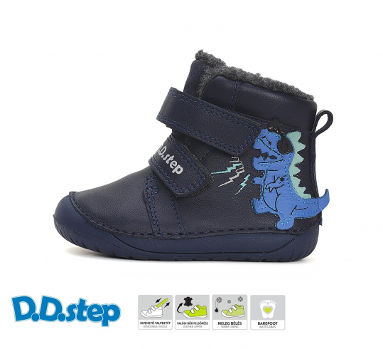 DD STEP - zimní boty W070-42838, BLUE (kluk)